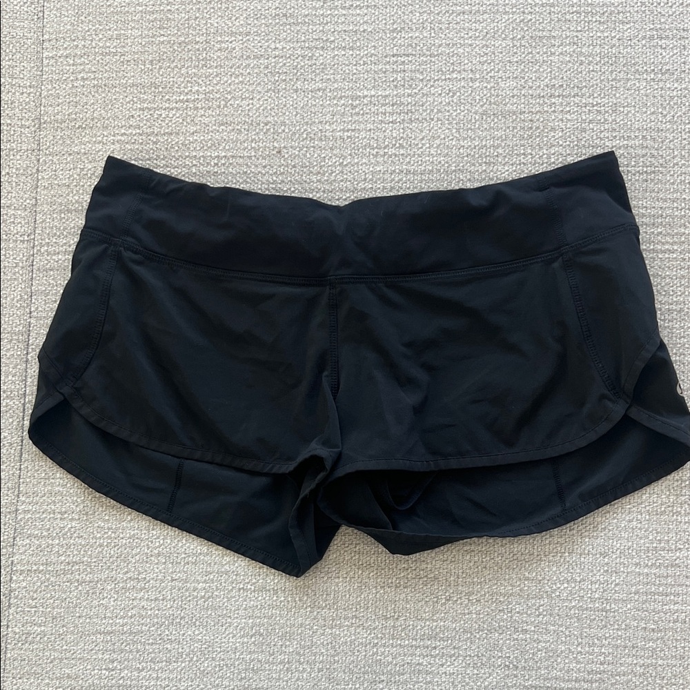 lululemon athletica Black Performance Running Shorts